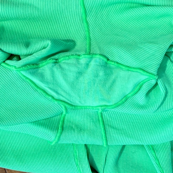 SKIMS cotton rib leggings NEON GREEN size medium - Picture 10 of 10